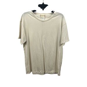 Altard State Crew Neck T-Shirt M Cream Soft Cotton Blend Short Sleeves Casual